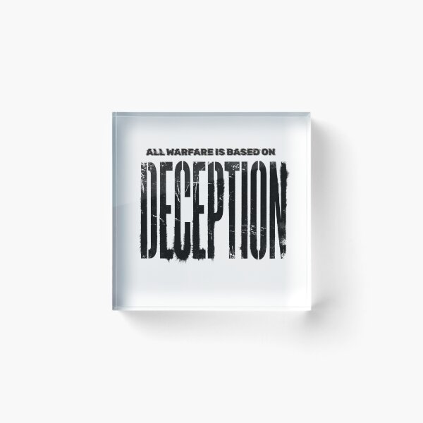 Item preview, ''All Warfare Is Based On DECEPTION'' by SUN TZU designed and sold by SilentStrategyShop.