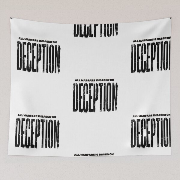 Item preview, ''All Warfare Is Based On DECEPTION'' by SUN TZU designed and sold by SilentStrategyShop.