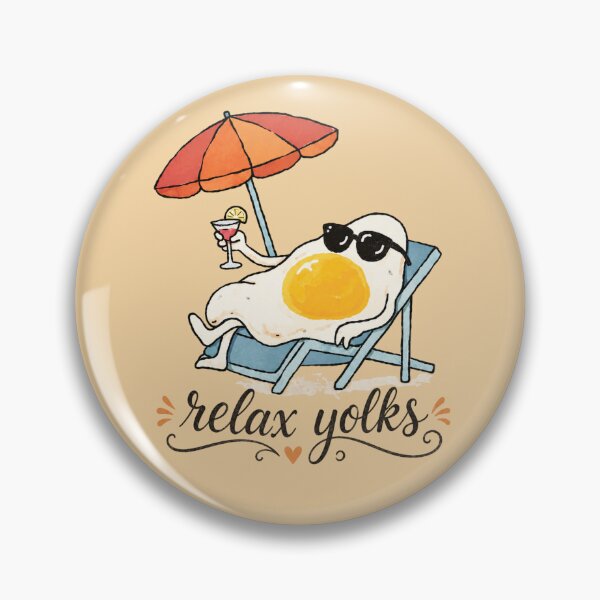 Item preview, Relax Yolks – Funny Fried Egg Summer Design designed and sold by TrendzSlayer.
