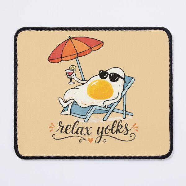 Item preview, Relax Yolks – Funny Fried Egg Summer Design designed and sold by TrendzSlayer.