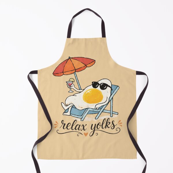 Item preview, Relax Yolks – Funny Fried Egg Summer Design designed and sold by TrendzSlayer.