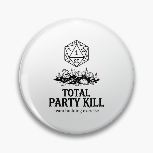 Item preview, Total Party Kill Team Building Exercise RPG Dice Design designed and sold by Fenay Designs.