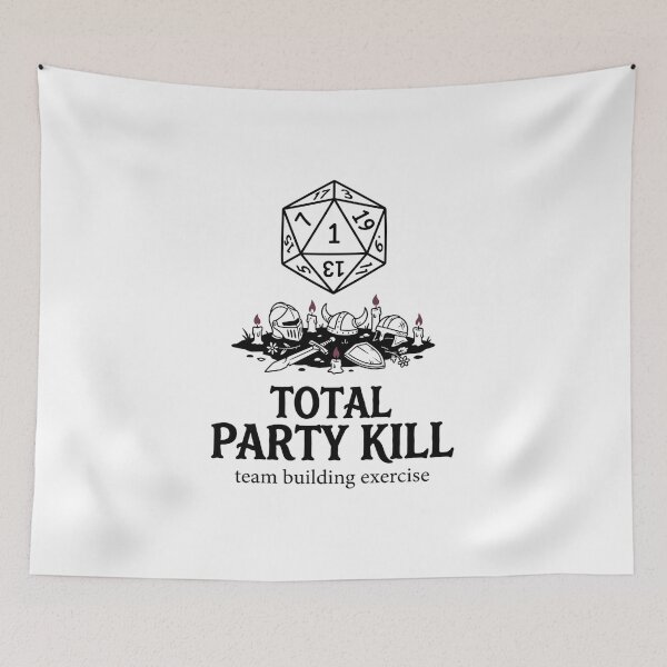 Item preview, Total Party Kill Team Building Exercise RPG Dice Design designed and sold by Fenay Designs.