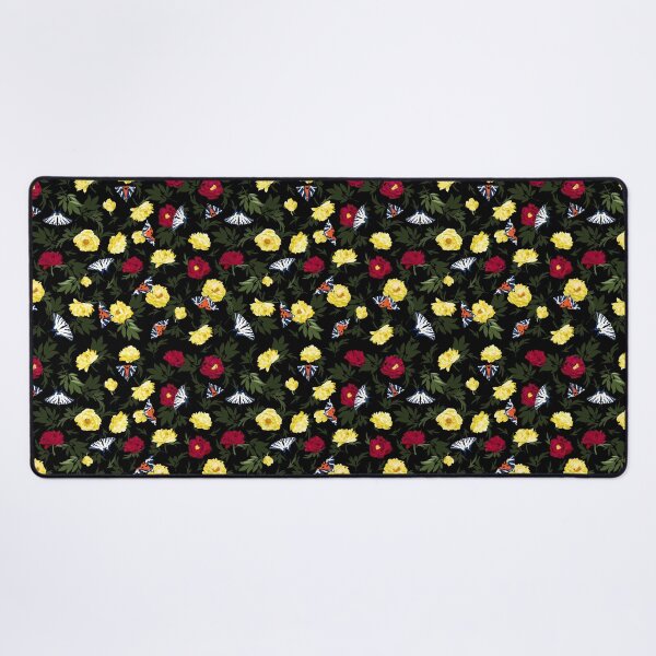 Item preview, Peonies & Butterflies - black designed and sold by kobyakov.