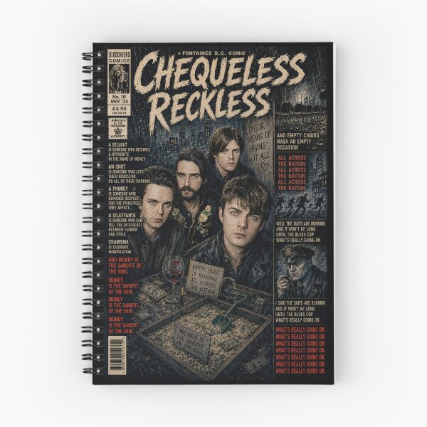 Item preview, Chequeless Reckless - Fontaines D.C. designed and sold by Wanderdreaming.
