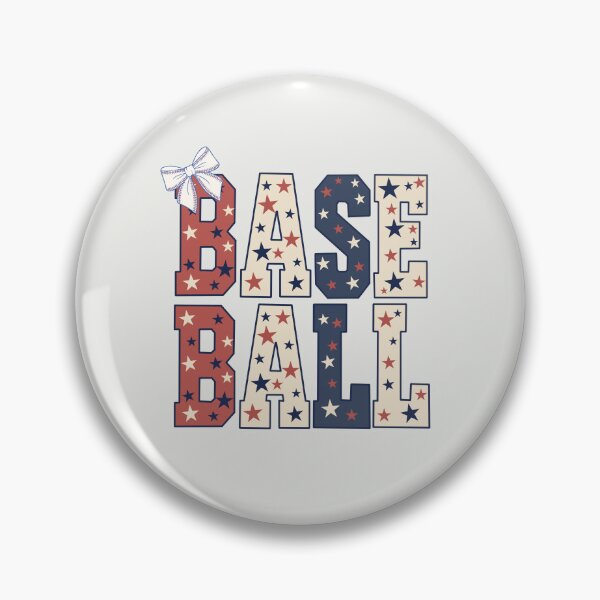 Aperçu de l'œuvre Maman sportive de base-ball patriotique créée et vendue par FreshVibe Prints.