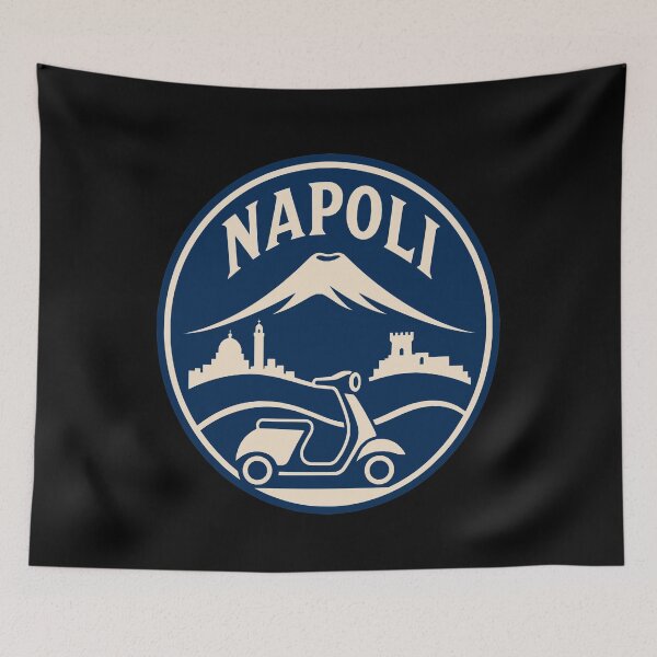 Item preview, Naples Italy Vintage Scooter Travel Badge T-Shirt – Napoli Souvenir designed and sold by Lyfeinsights.