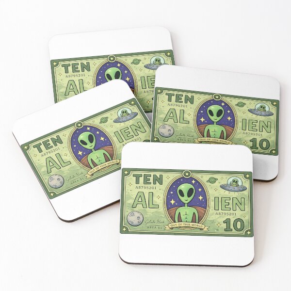 Item preview, alien on the money designed and sold by Justbegy.