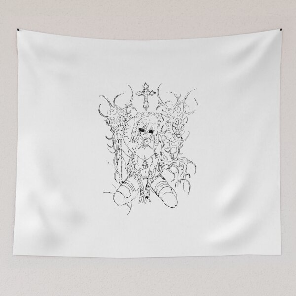 Item preview, Dark Cyber Sigilism Anime Girl – Neo-Gothic Cross designed and sold by Dem0r.