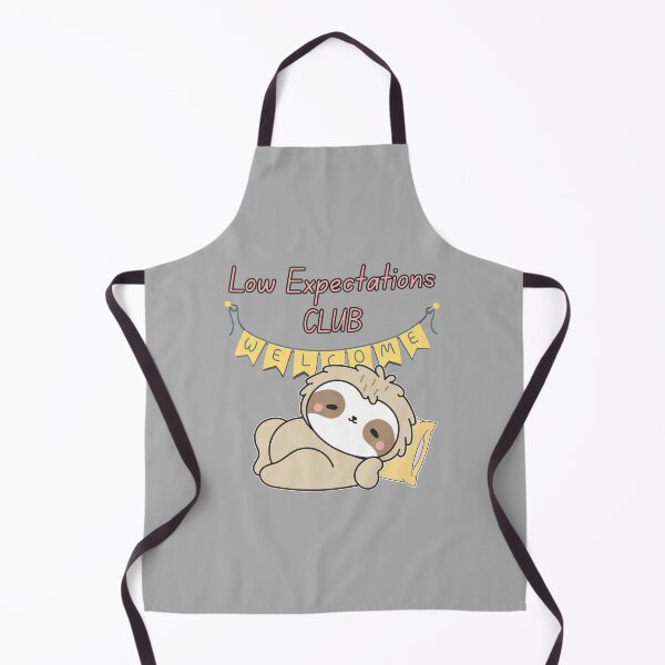 Item preview, Low Expectations Club Sloth – Funny Relaxed Sloth Meme designed and sold by tellia-kallisto.