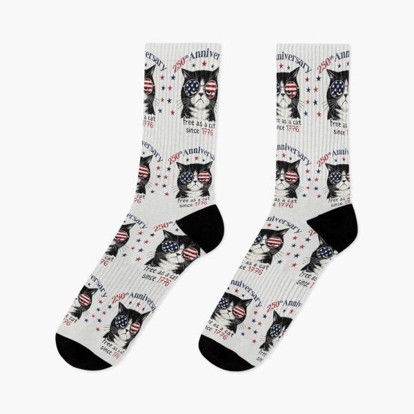 Item preview, 250th Anniversary Patriotic Cat Freedom Since 1776 designed and sold by FreshVibe Prints.