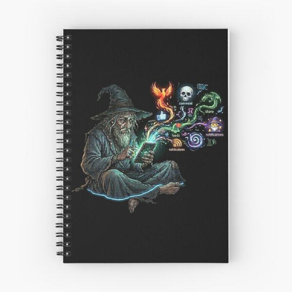 Item preview, Modern Magic Social Media Wizard designed and sold by Maclaw200d.