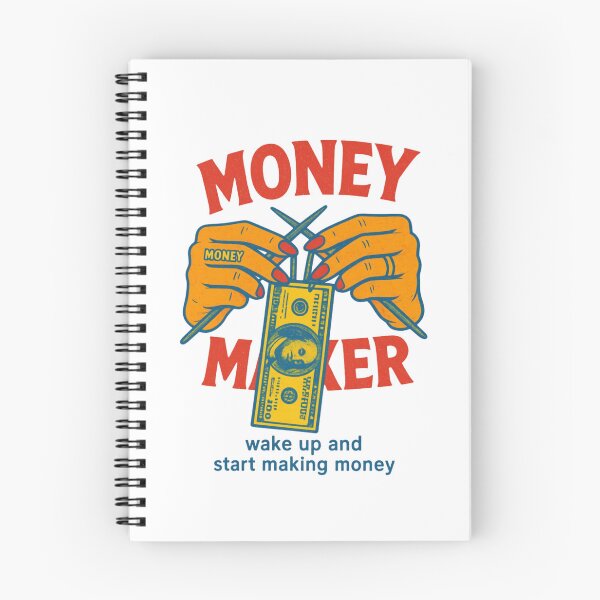 Item preview, Money Maker Illustration — Retro Vintage Hustle and Motivation Art designed and sold by Colorful-Garden.