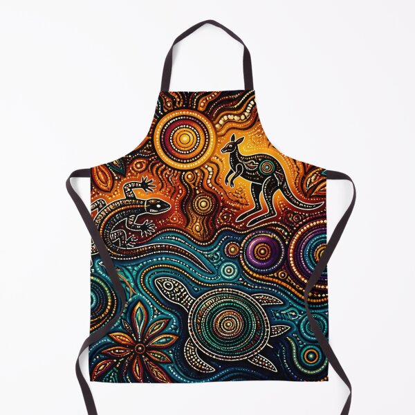 Item preview, Aboriginal Inspired Dot Art - Abstract Australian Flora and Fauna designed and sold by GrinGalore.