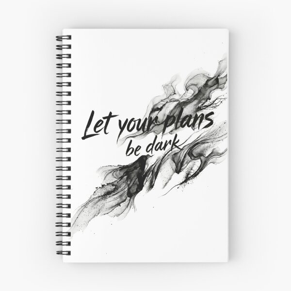 Item preview, ''Let Your Plans Be Dark'' by SUN TZU designed and sold by SilentStrategyShop.