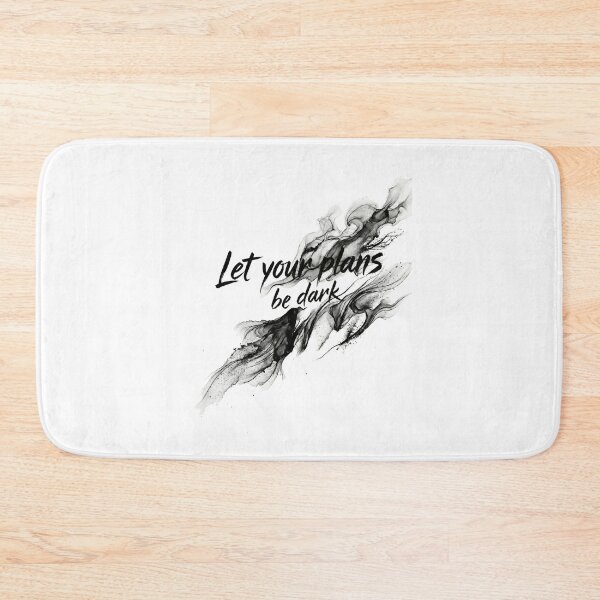 Item preview, ''Let Your Plans Be Dark'' by SUN TZU designed and sold by SilentStrategyShop.