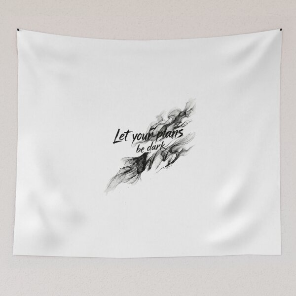 Item preview, ''Let Your Plans Be Dark'' by SUN TZU designed and sold by SilentStrategyShop.