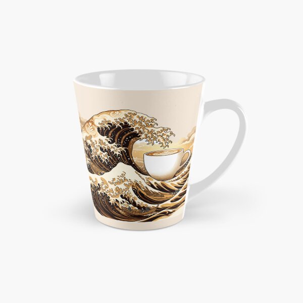 Item preview, The Great Wave of Coffee - Japanese Latte Art Surrealism designed and sold by Design_Your_Day.