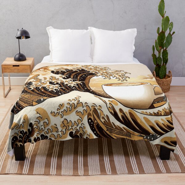 Item preview, The Great Wave of Coffee - Japanese Latte Art Surrealism designed and sold by Design_Your_Day.