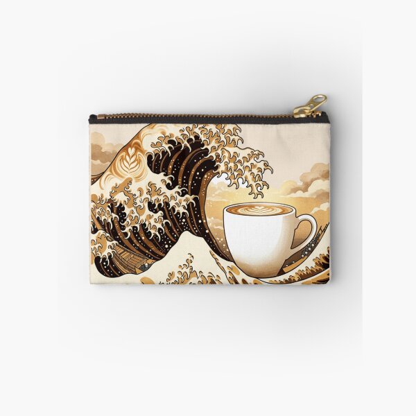 Item preview, The Great Wave of Coffee - Japanese Latte Art Surrealism designed and sold by Design_Your_Day.