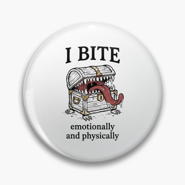 Item preview, I Bite Emotionally And Physically Mimic Chest Design designed and sold by Fenay Designs.