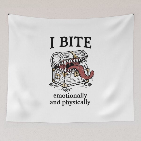 Item preview, I Bite Emotionally And Physically Mimic Chest Design designed and sold by Fenay Designs.