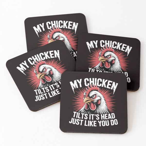 Item preview, My Chicken Tilts It’s Head Just Like You Do Funny Chicken Apparel – Chicken Farm Humor designed and sold by Redgiant87x.