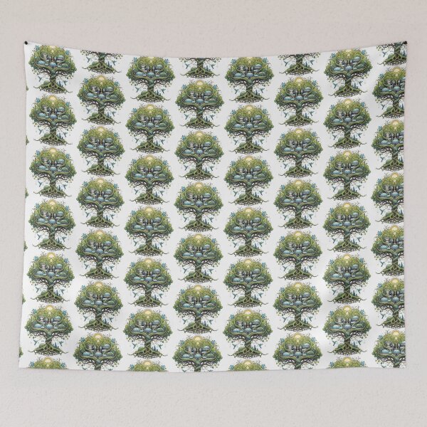 Item preview, Solarpunk Tree of Life Eco-futurism Art for a Sustainable Future designed and sold by SholoStudio.