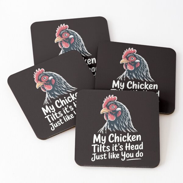 Item preview, My Chicken Tilts It’s Head Just Like You Do Funny Chicken – Funny Chicken Chicken Owner Gift designed and sold by Redgiant87x.