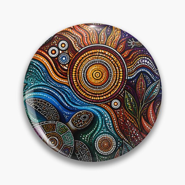 Item preview, Aboriginal Inspired Dot Art - Hypnotic Australian Flora and Fauna designed and sold by GrinGalore.