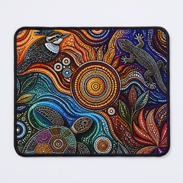 Item preview, Aboriginal Inspired Dot Art - Hypnotic Australian Flora and Fauna designed and sold by GrinGalore.