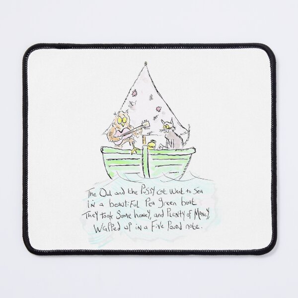 Item preview, The owl and the pussycat designed and sold by Inky Fingers Illustrations.