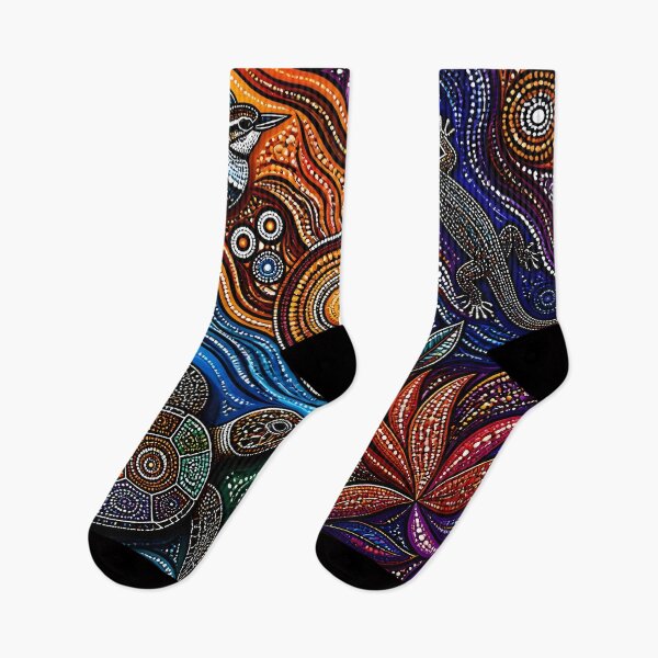 Item preview, Aboriginal Inspired Dot Art - Hypnotic Australian Flora and Fauna designed and sold by GrinGalore.