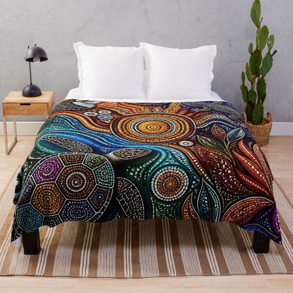 Item preview, Aboriginal Inspired Dot Art - Hypnotic Australian Flora and Fauna designed and sold by GrinGalore.