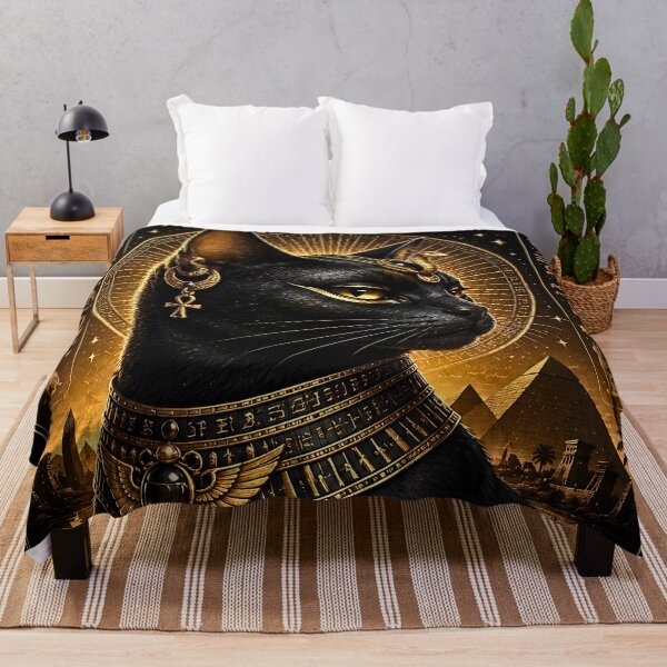 Item preview, Royal Bastet Cat Meme Ancient Egyptian Aesthetic Poster designed and sold by BorgSpareParts.