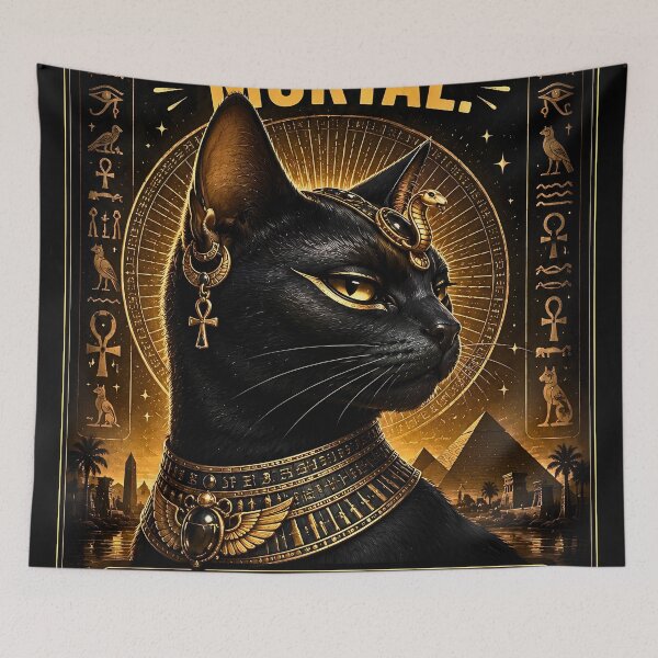 Item preview, Royal Bastet Cat Meme Ancient Egyptian Aesthetic Poster designed and sold by BorgSpareParts.