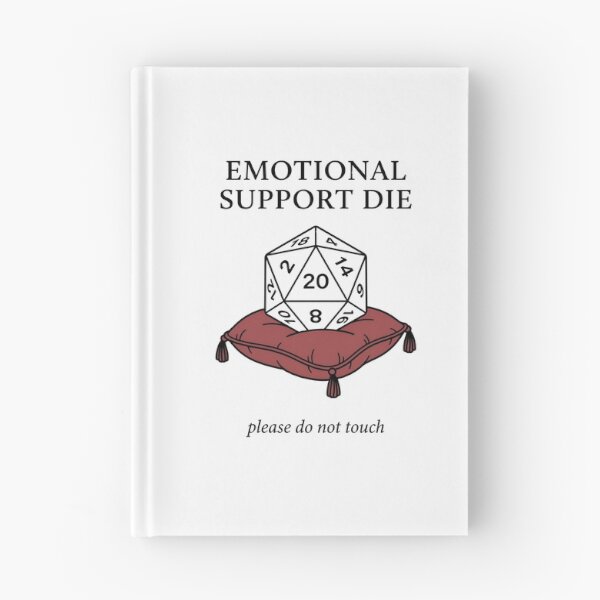 Item preview, Emotional Support Die Please Do Not Touch RPG Dice Design designed and sold by Fenay Designs.