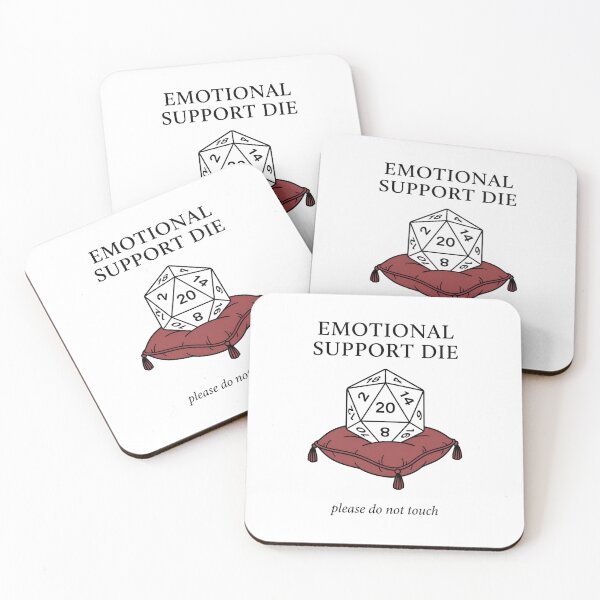 Item preview, Emotional Support Die Please Do Not Touch RPG Dice Design designed and sold by Fenay Designs.