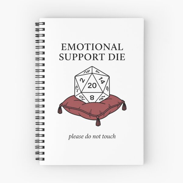 Item preview, Emotional Support Die Please Do Not Touch RPG Dice Design designed and sold by Fenay Designs.