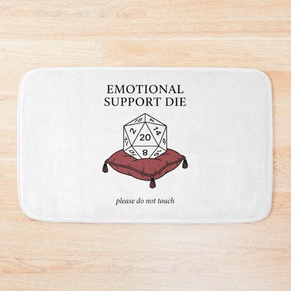 Item preview, Emotional Support Die Please Do Not Touch RPG Dice Design designed and sold by Fenay Designs.