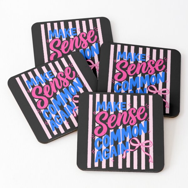 Item preview, Make Sense Common Again Coquette Quote designed and sold by FreshVibe Prints.