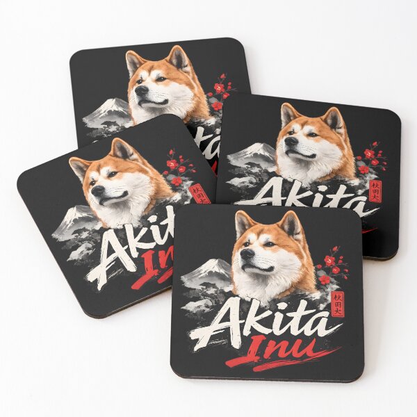 Item preview, Akita Inu Japanese Ink Art – Majestic Style Dog Illustration designed and sold by blankTeeShirt.