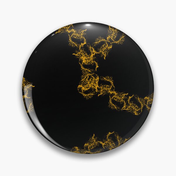 Item preview,  Dark Aesthetic Wall Art | Gold Fractal Lightning Print for Moody Dark Home Interiors designed and sold by Desolaa_Arts.