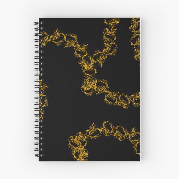Item preview,  Dark Aesthetic Wall Art | Gold Fractal Lightning Print for Moody Dark Home Interiors designed and sold by Desolaa_Arts.