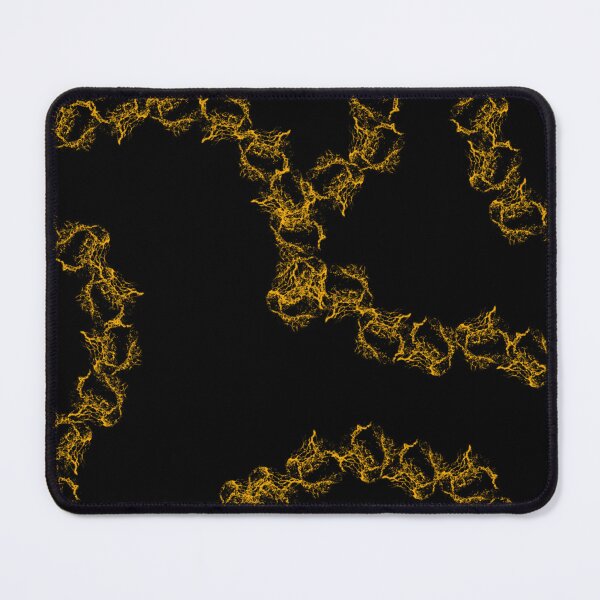 Item preview,  Dark Aesthetic Wall Art | Gold Fractal Lightning Print for Moody Dark Home Interiors designed and sold by Desolaa_Arts.