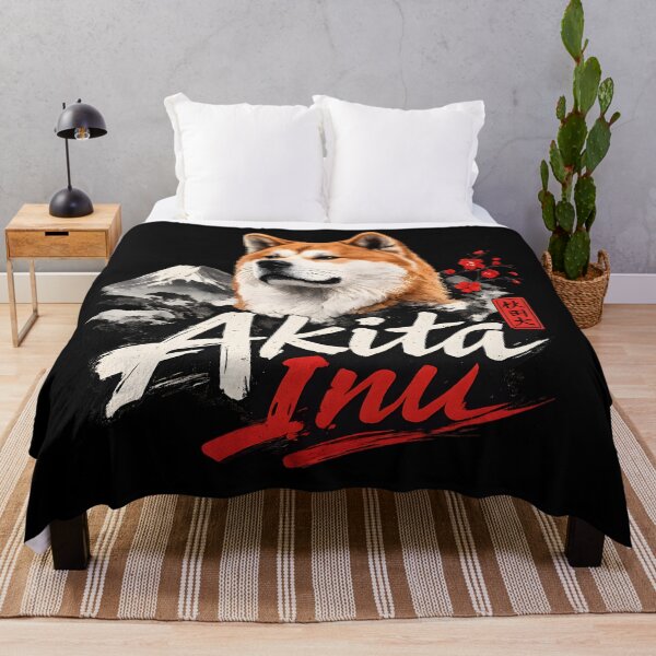 Item preview, Akita Inu Japanese Ink Art – Majestic Style Dog Illustration designed and sold by blankTeeShirt.
