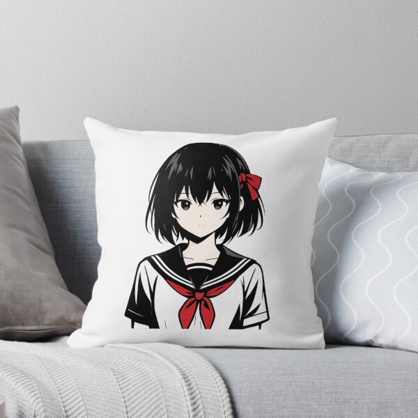 Artikelvorschau, Minimalistisches Anime-Mädchen, Vorderansicht – Japanische Ästhetik entworfen und verkauft von YamiSociety.