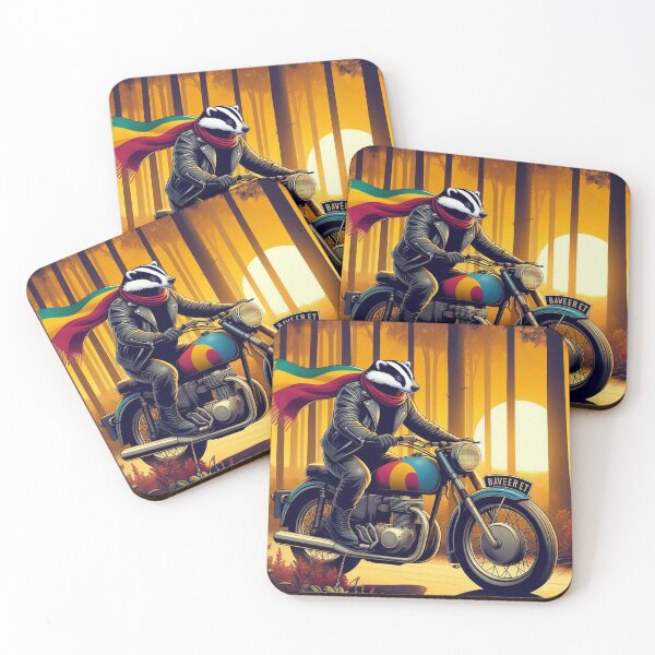 Item preview, Motorcycle Honey Badger – Sunset Ride Design designed and sold by Dogandesighn.