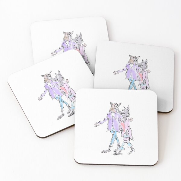 Item preview, Dog couple walking designed and sold by Inky Fingers Illustrations.