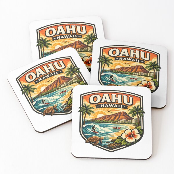 Item preview, Oahu, Hawaii Badge  designed and sold by ArtByMouad.